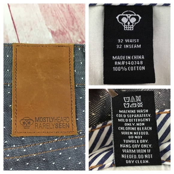 ☮️Men’s Mostly Heard Rarely Seen Selvedge denim - Picture 6 of 8